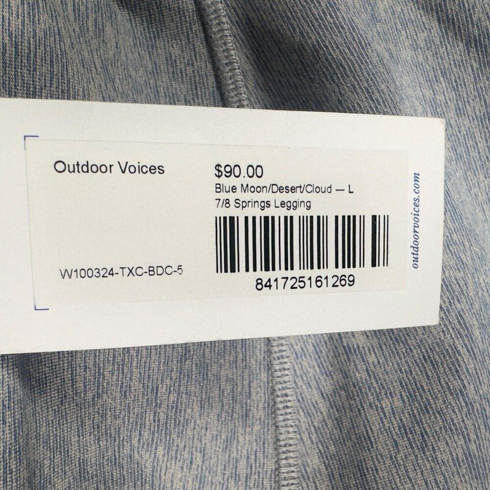 Outdoor Voices Women’s Springs 7/8 Leggings NWT‎ Size Large $90 New - Picture 3 of 5